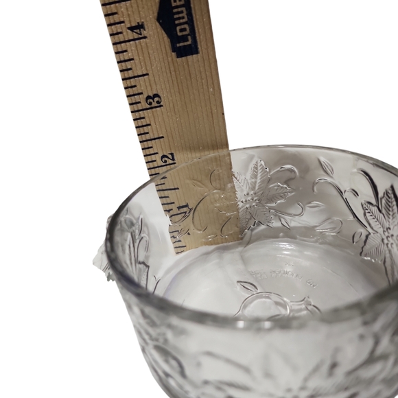 Floral Crystal PH Fantasia poinsettia ramekins clear Set Of 4 - Picture 8 of 8